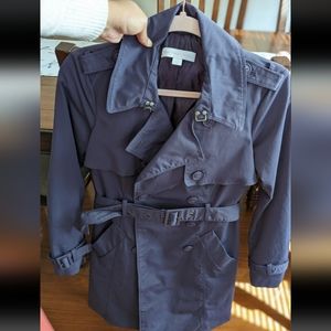 New York and Company purple trench coat